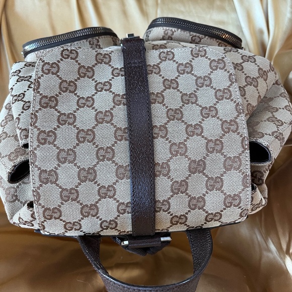 Authentic Gucci GG Jackie Canvas Backpack - Excellent Condition - Picture 5 of 9